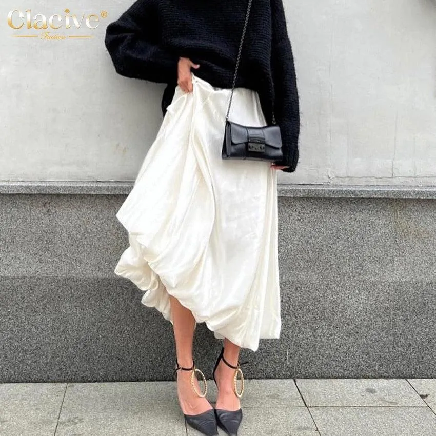 High Waist Formal Long Skirt - 5 Colours