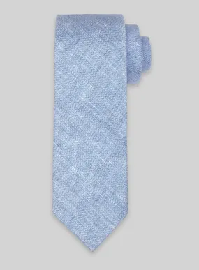 Italian Linen Tie - Sky Blue