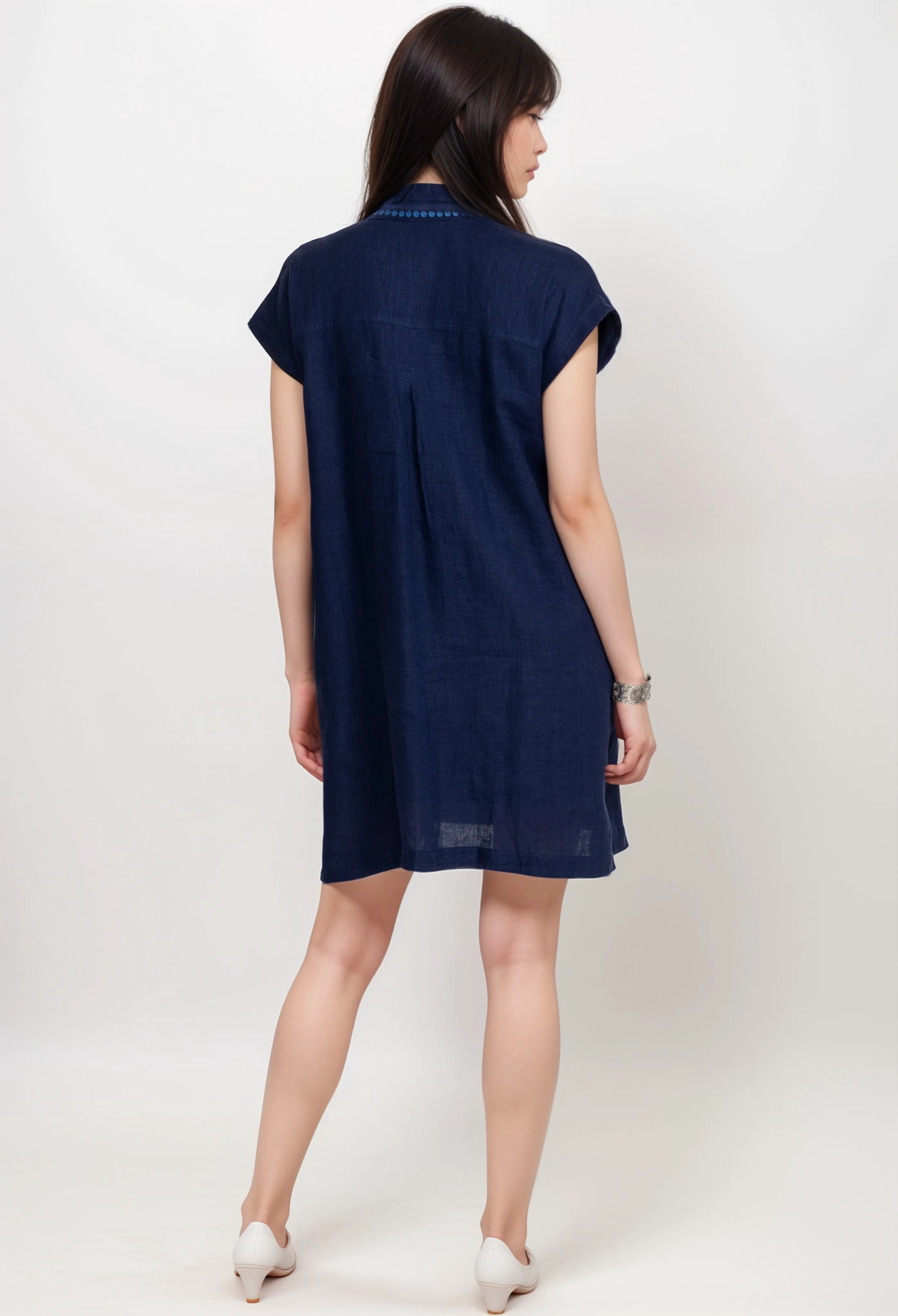 Johnny Was Biya Blue Night Mishti Dress B31124 Boho Chic
