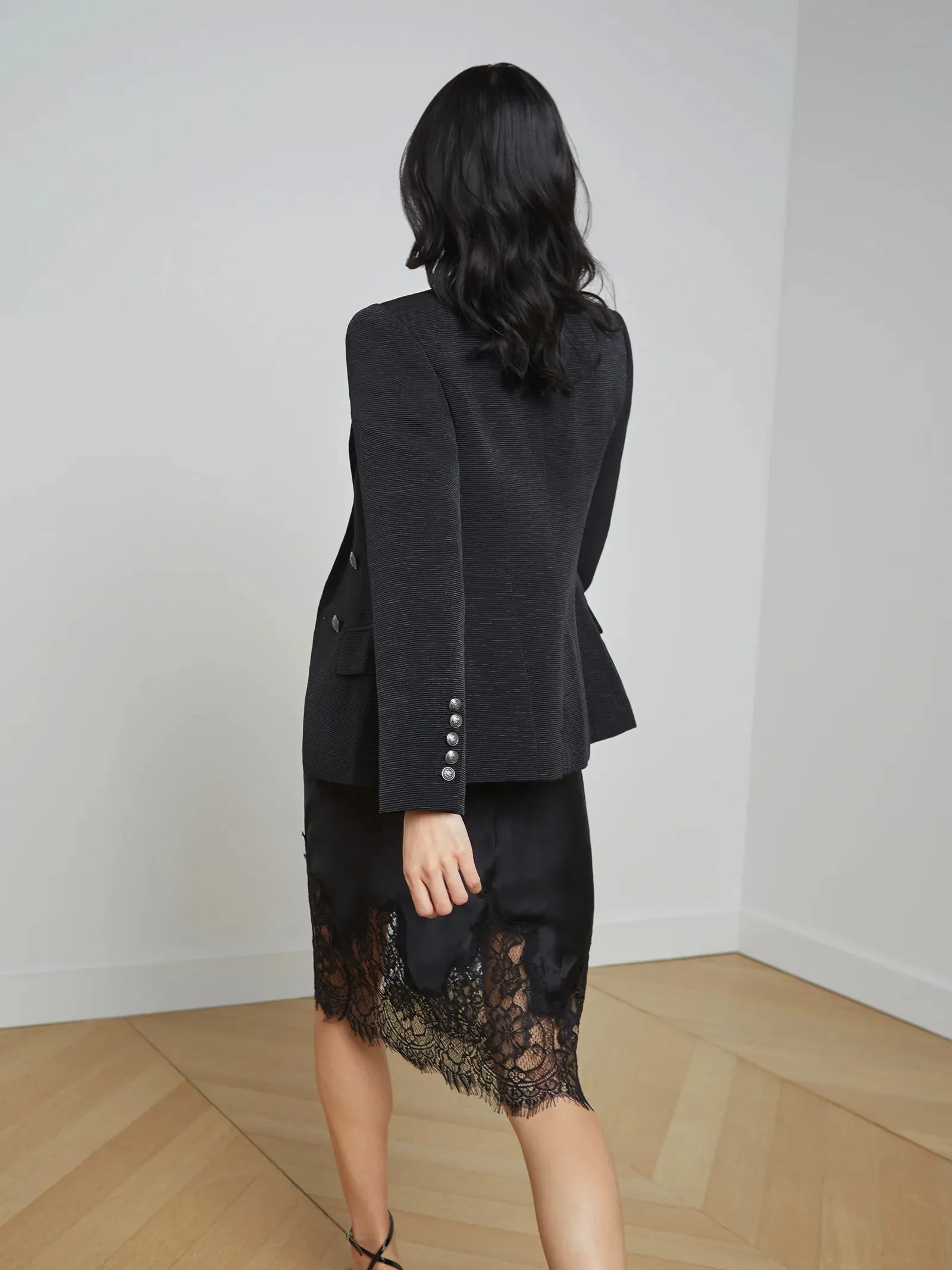 Kenzie Blazer - Black/Brushed Gunmetal