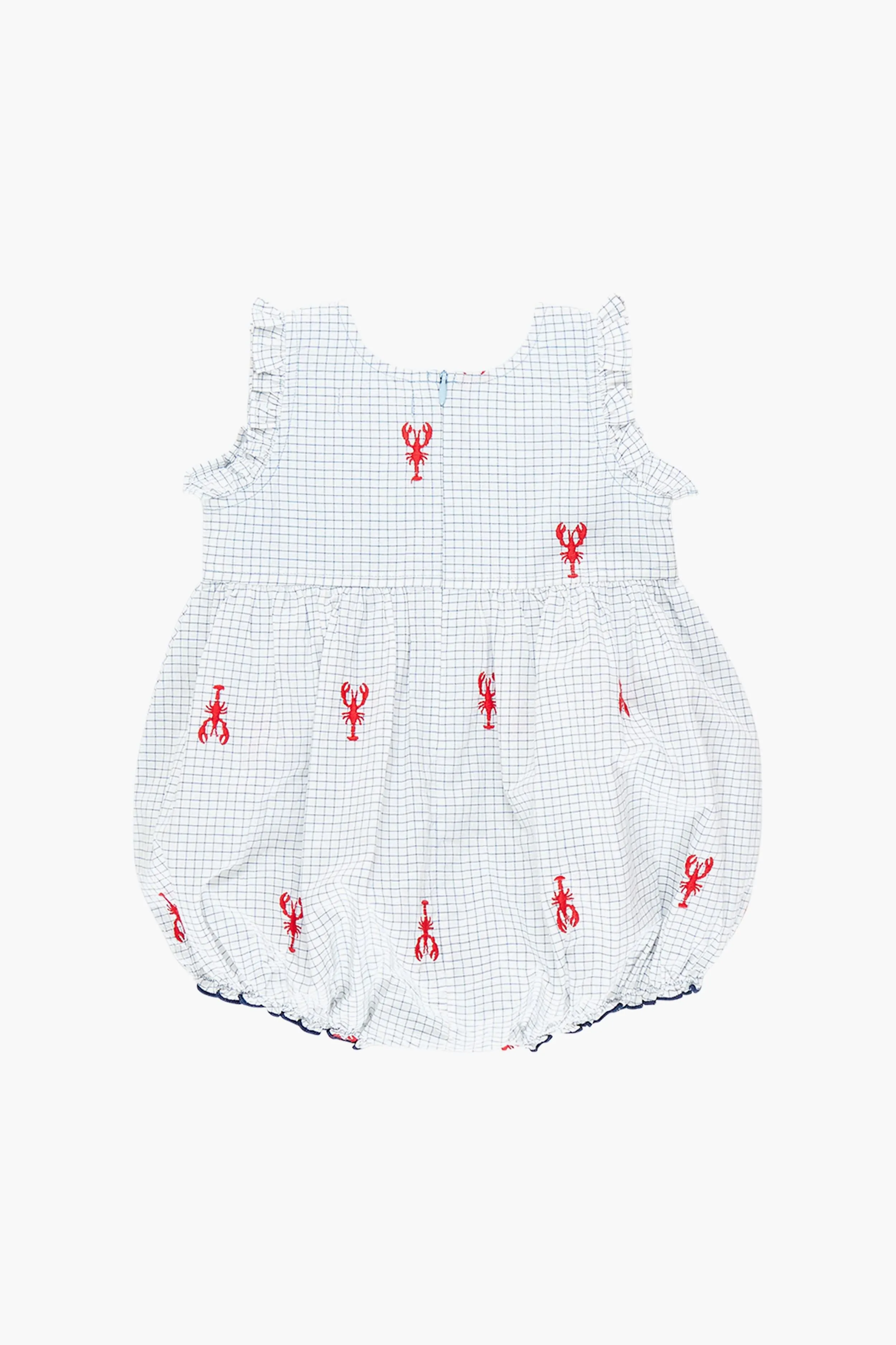Lobster Check Baby Girls Kelsey Bubble
