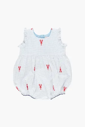 Lobster Check Baby Girls Kelsey Bubble