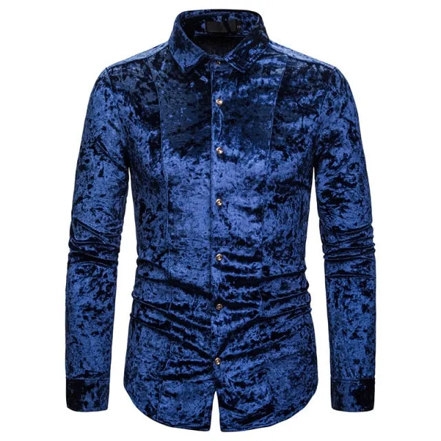Long Sleeve Velvet Shirts