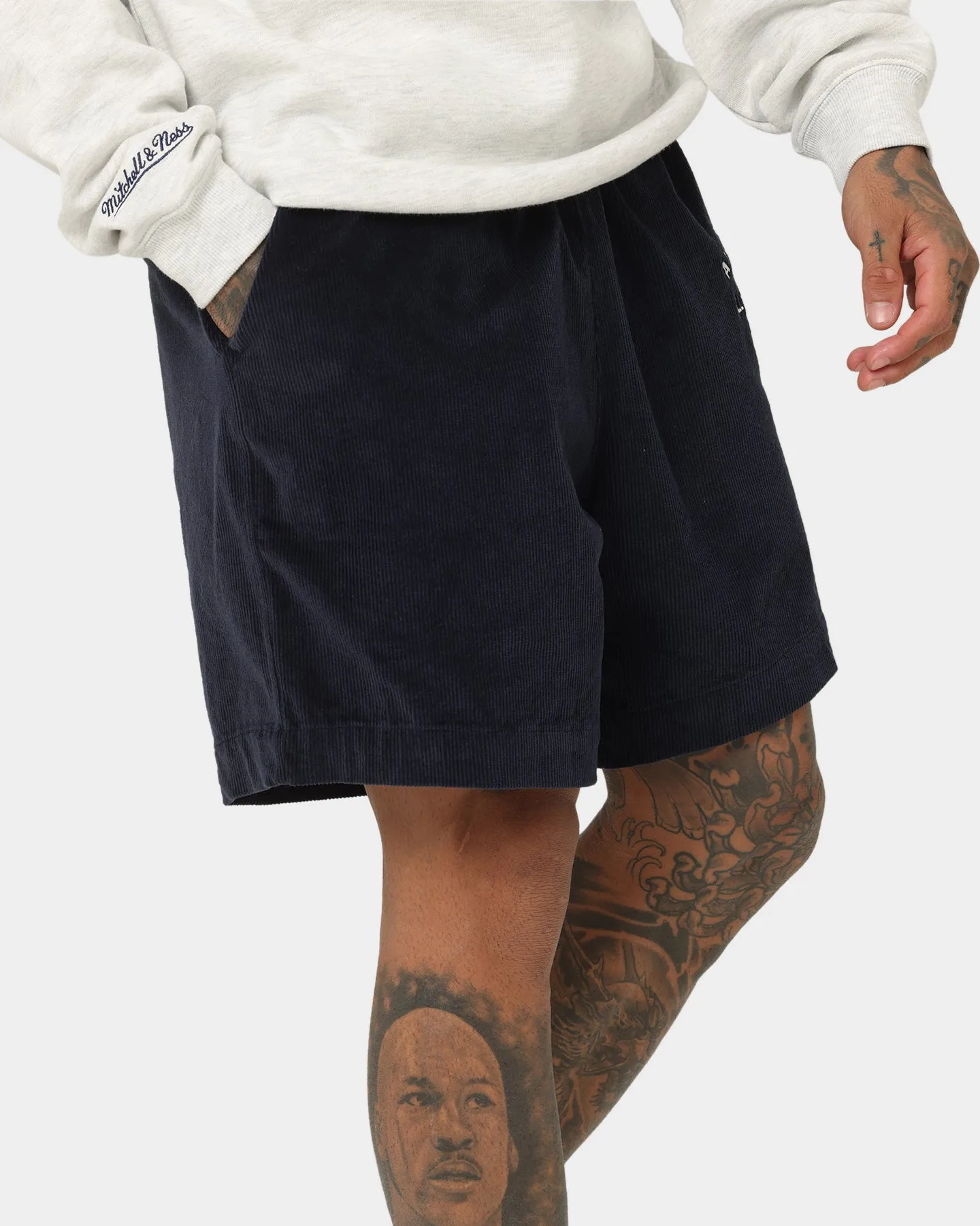 Mitchell & Ness Los Angeles Lakers Varsity Corduroy Shorts Midnight Navy