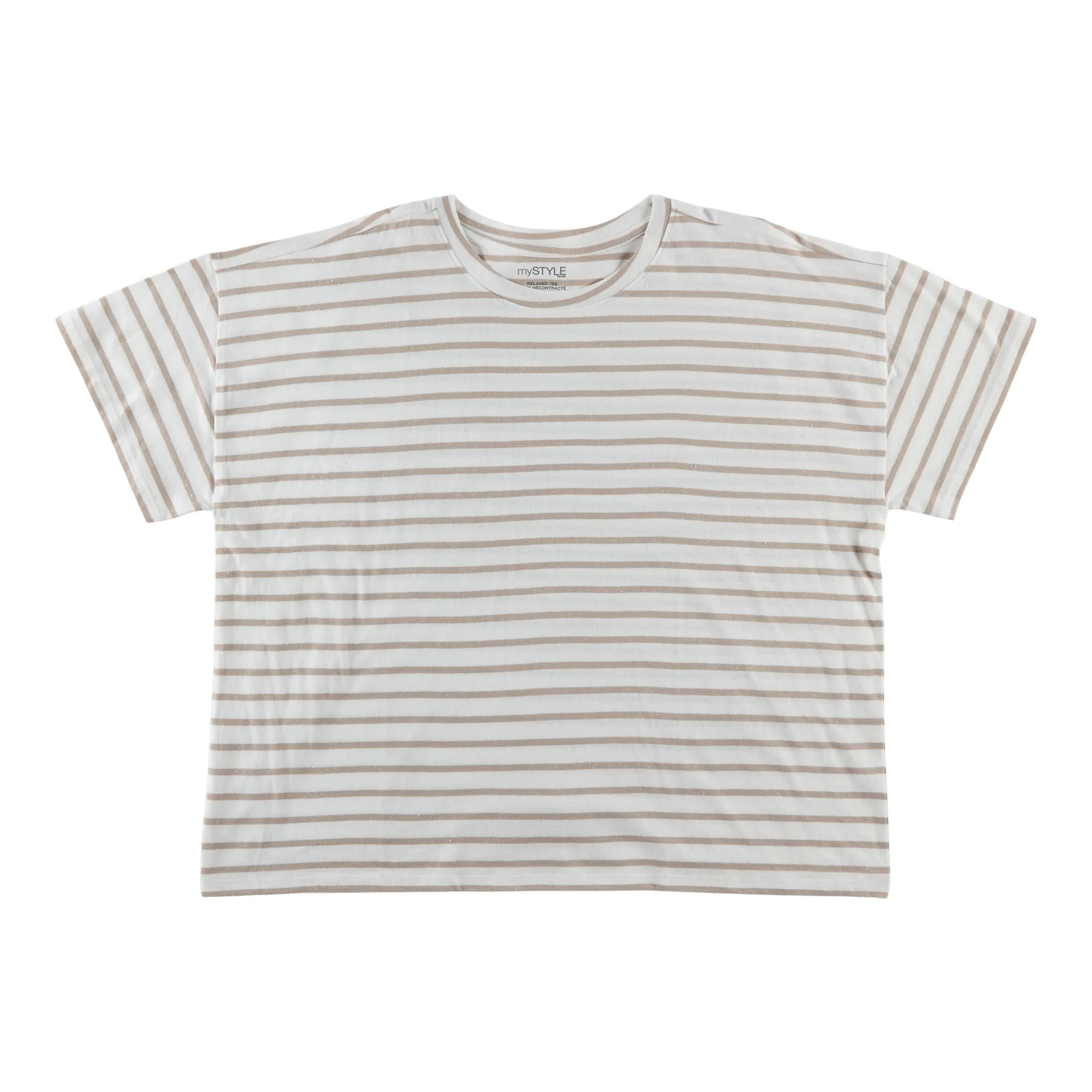 mySTYLE Women's Plus Crew Neck T-Shirt