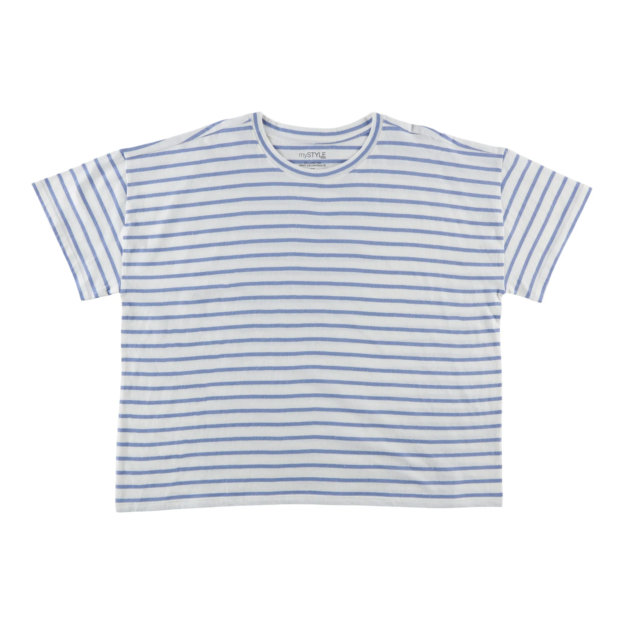 mySTYLE Women's Plus Crew Neck T-Shirt
