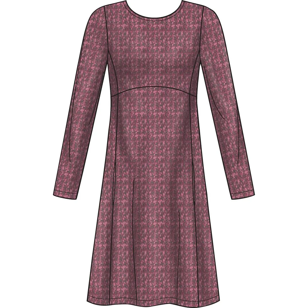 New Look Sewing Pattern N6632 Misses' Knit Empire Dresses