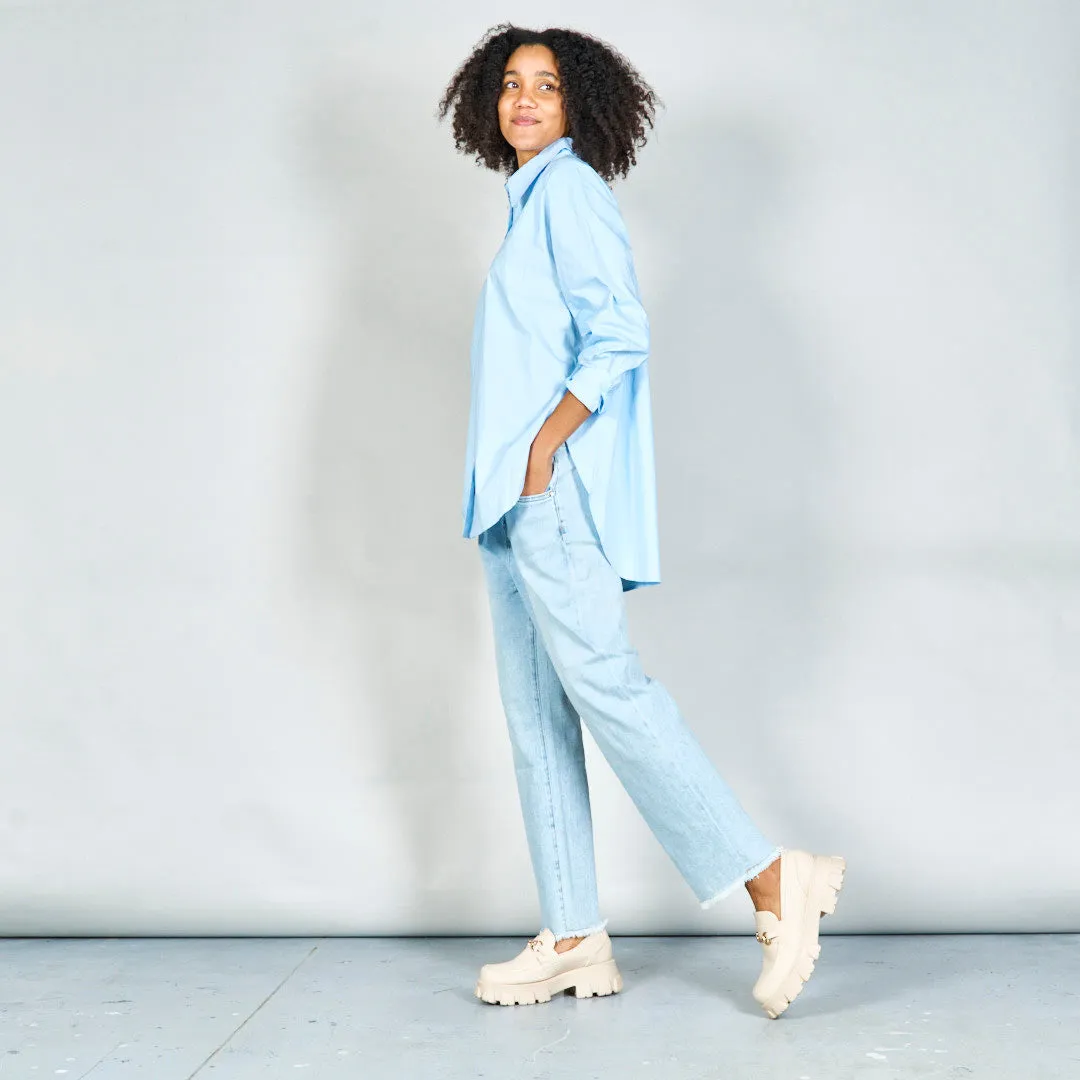 Oversized button-up shirt wholesale