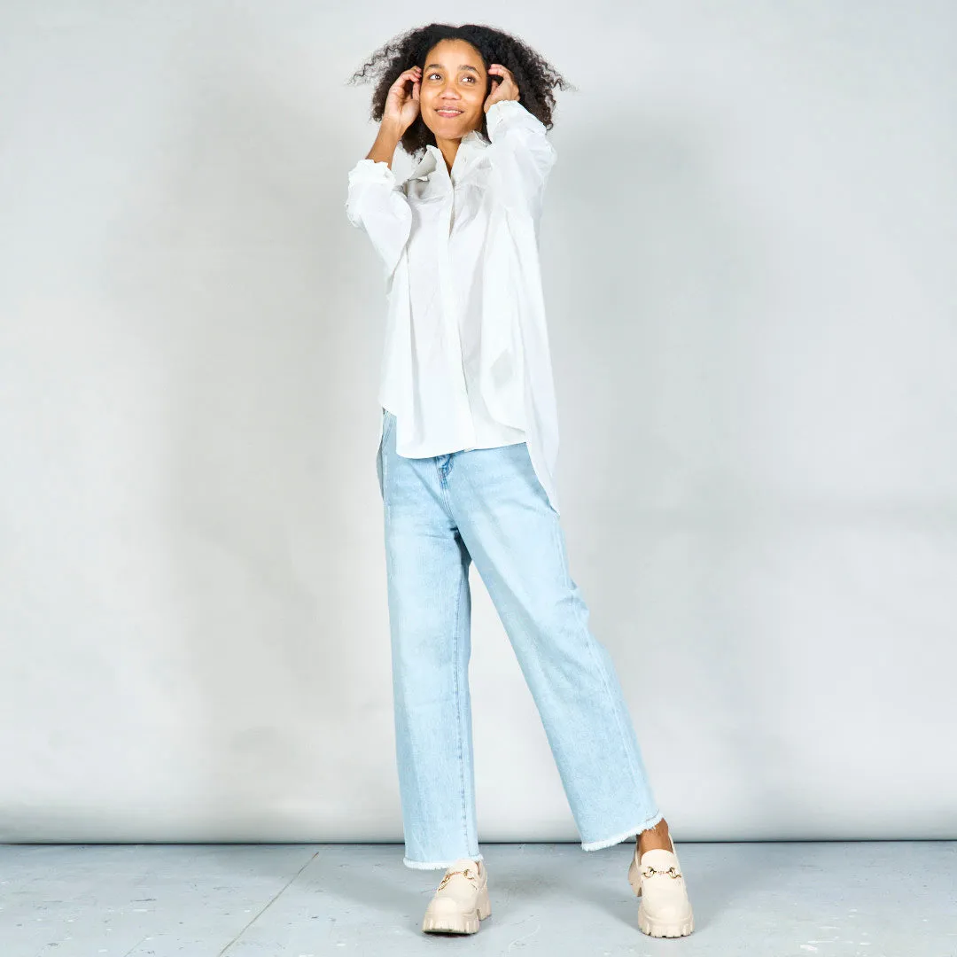 Oversized button-up shirt wholesale