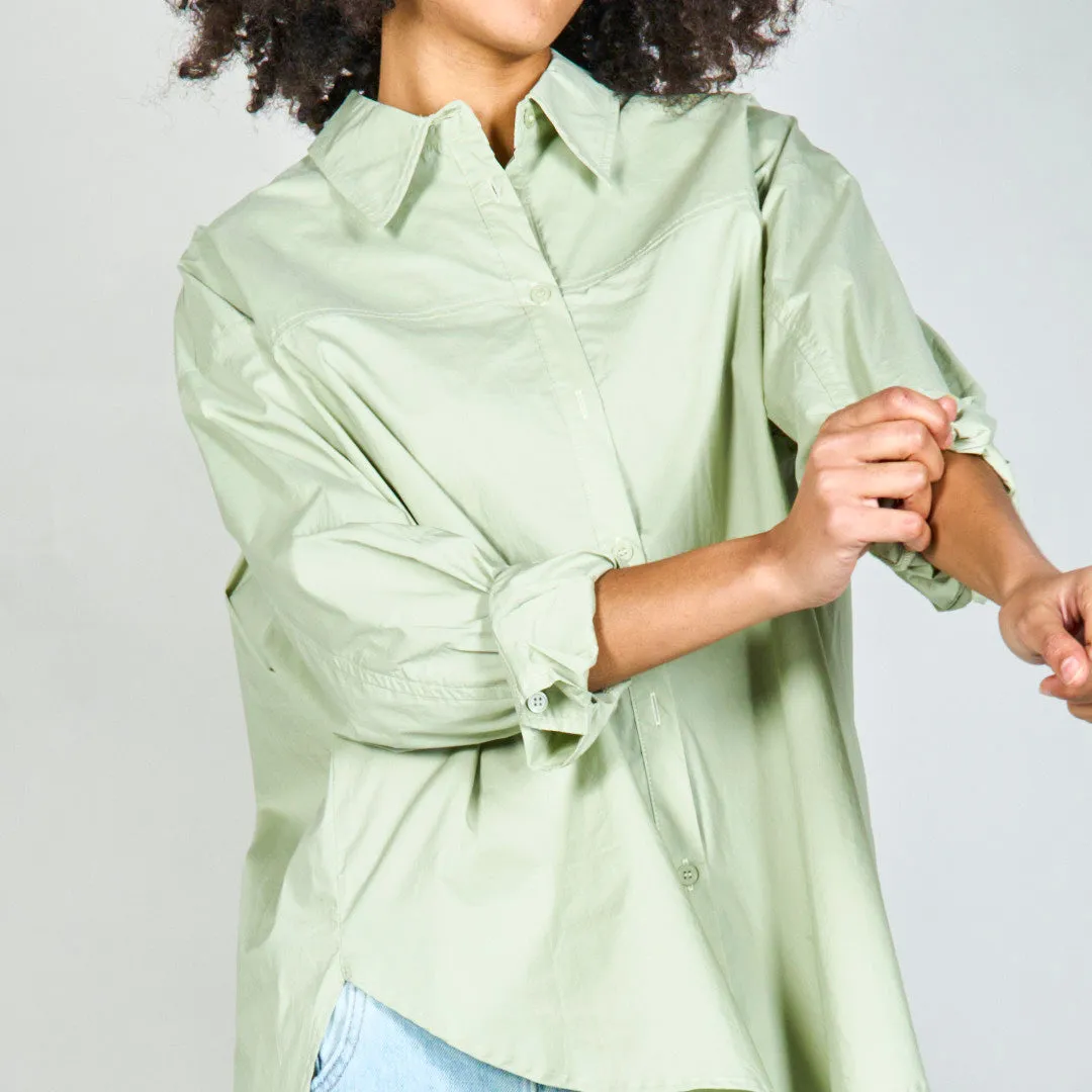 Oversized button-up shirt wholesale