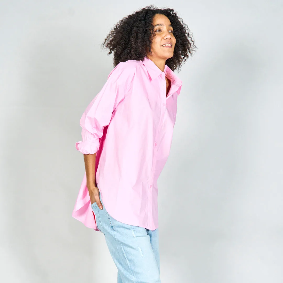 Oversized button-up shirt wholesale