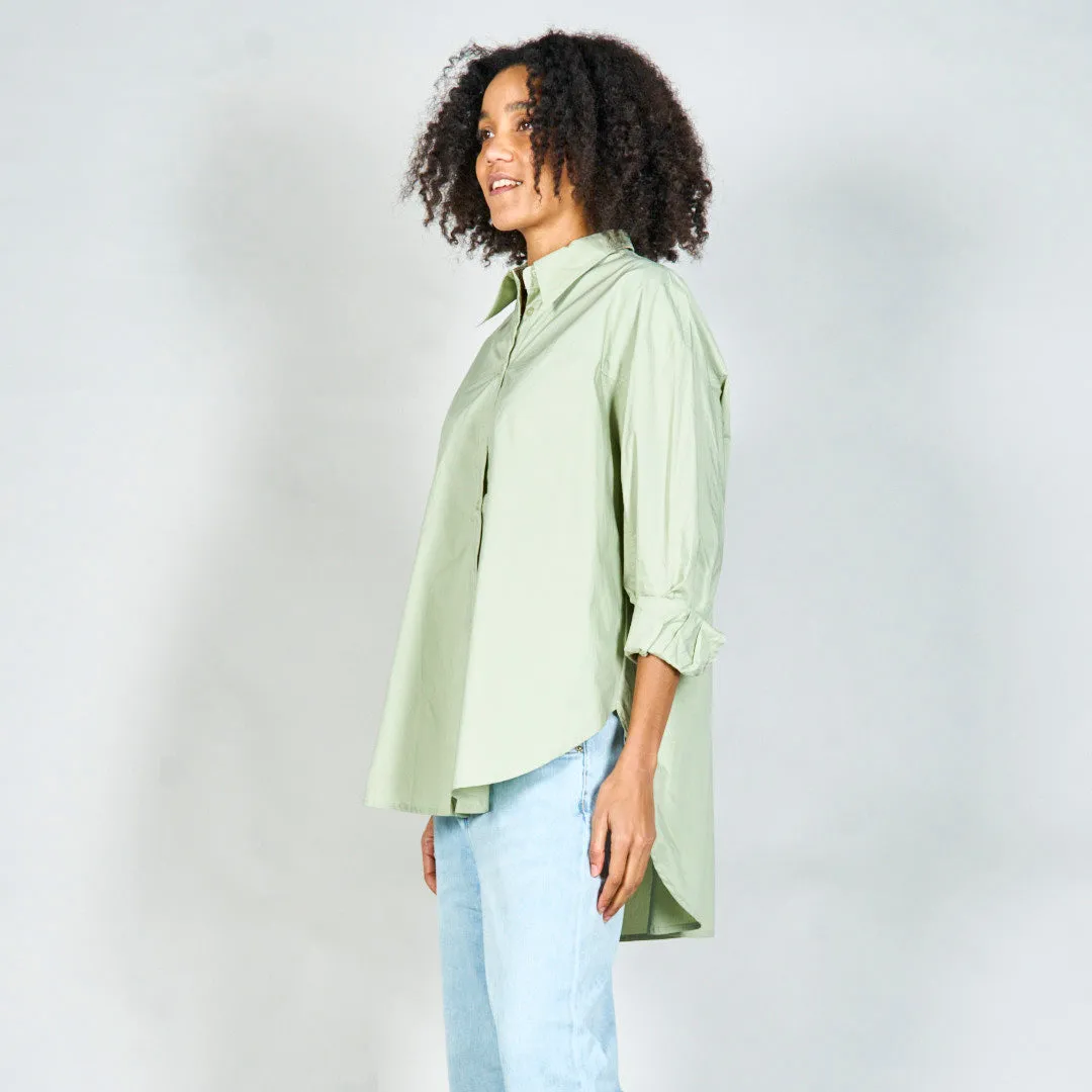 Oversized button-up shirt wholesale
