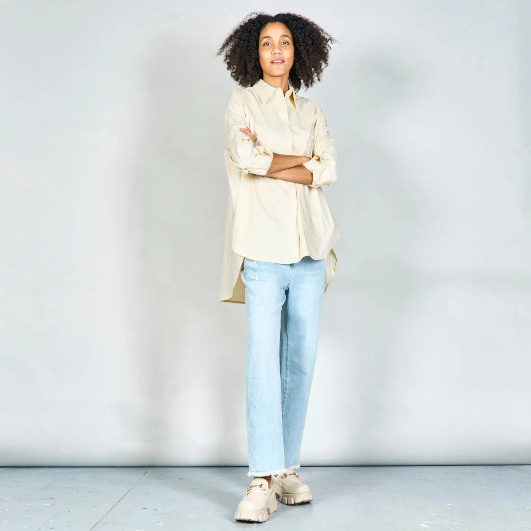 Oversized button-up shirt wholesale