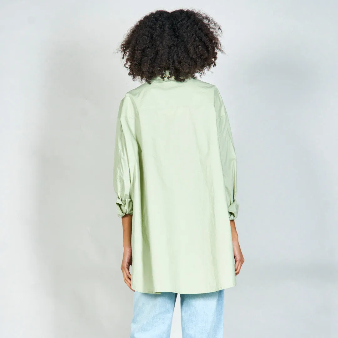 Oversized button-up shirt wholesale