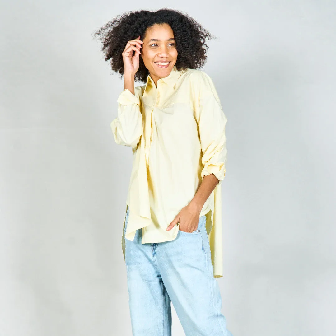 Oversized button-up shirt wholesale