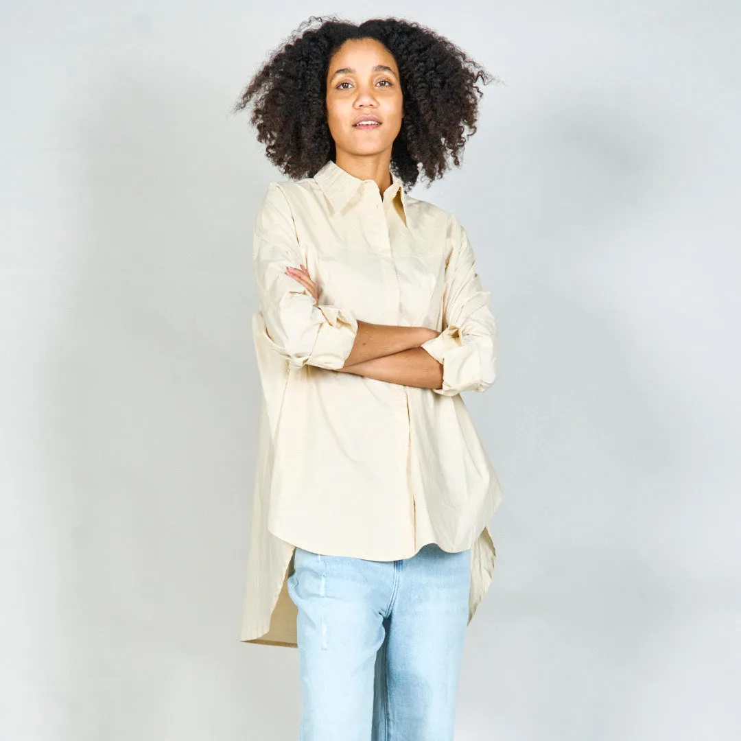 Oversized button-up shirt wholesale