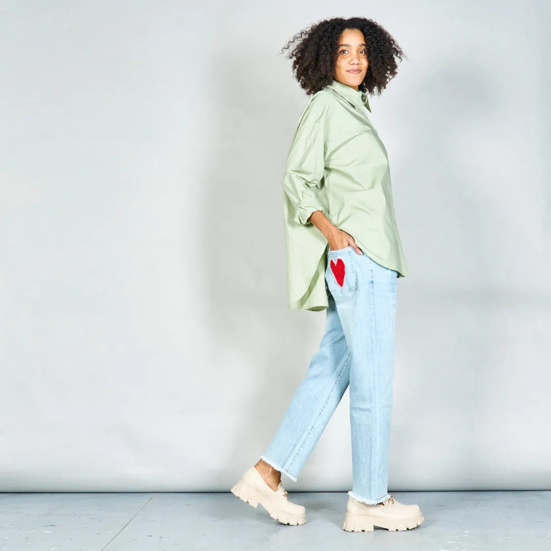 Oversized button-up shirt wholesale