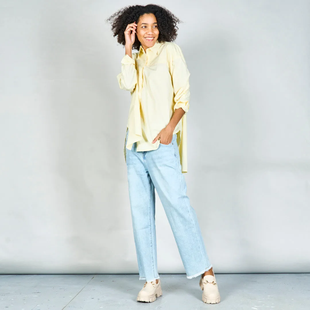 Oversized button-up shirt wholesale