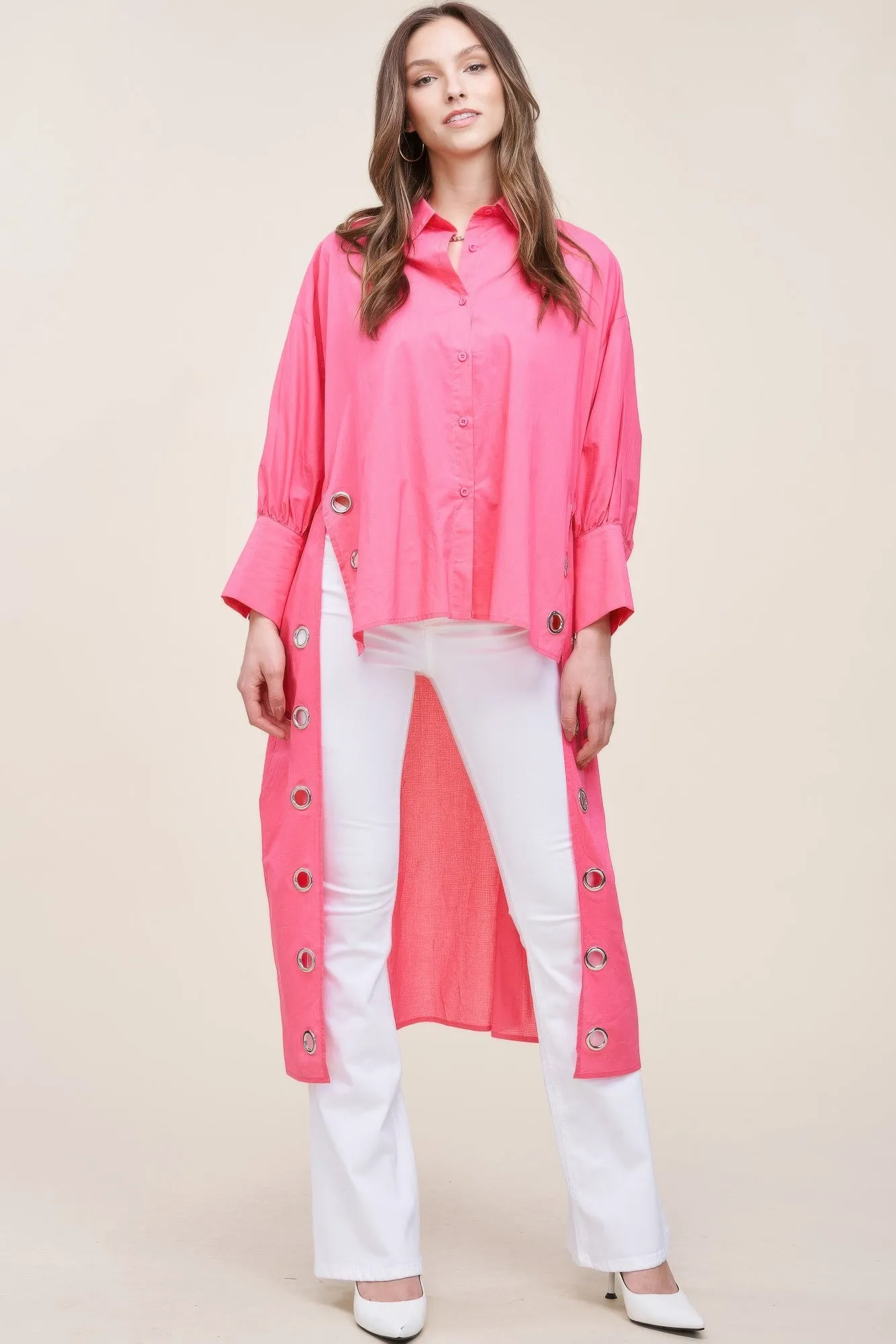 Oversized Shirt With Long Back