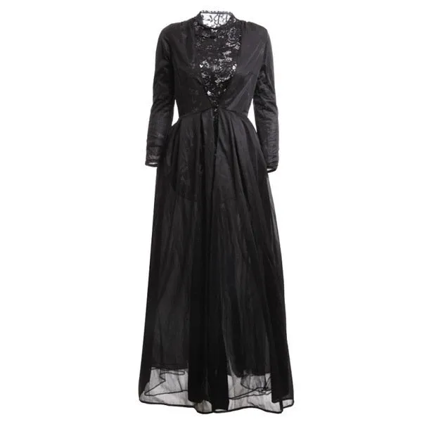 Party Costume Lady Autumn Dress Black