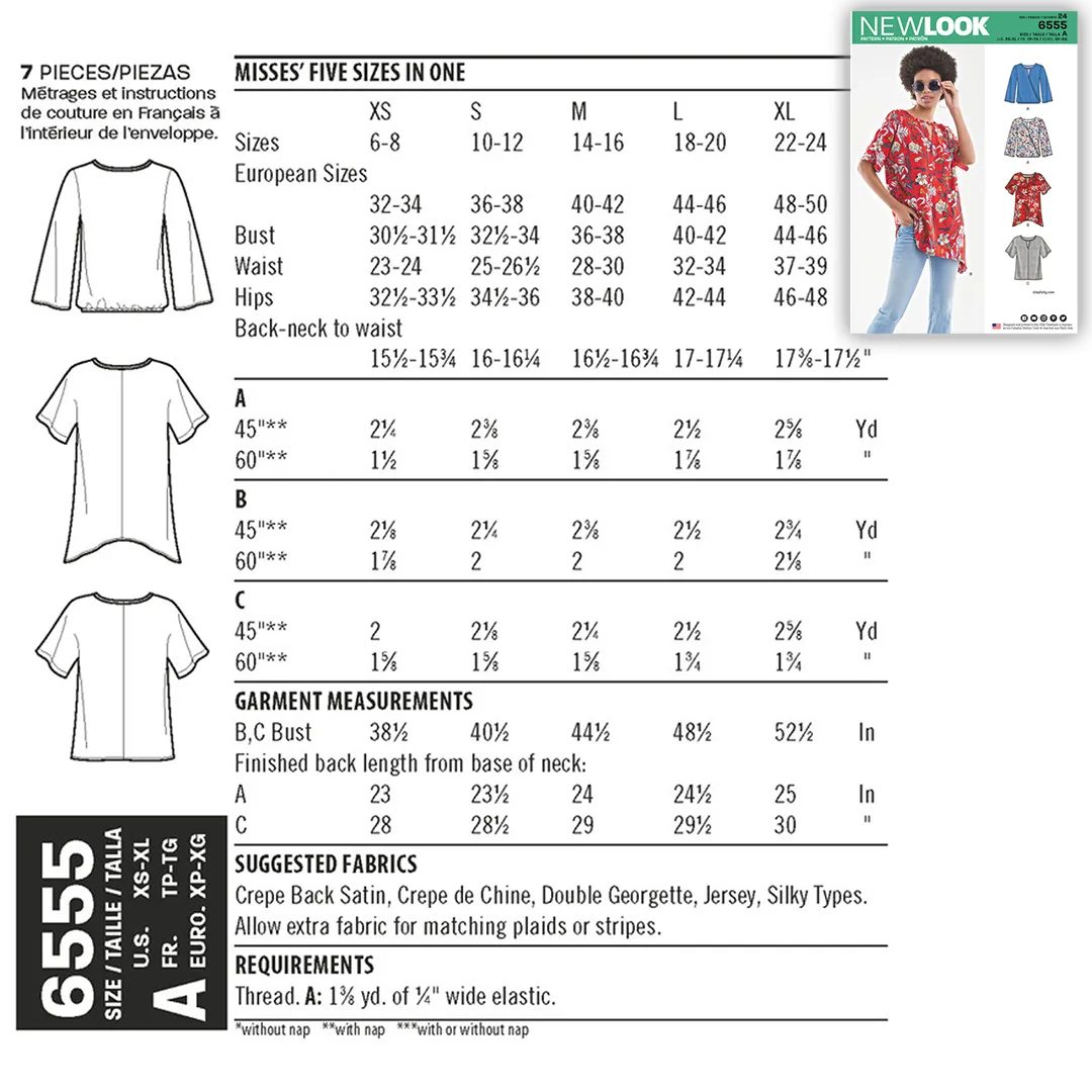 Pattern: New Look 6555