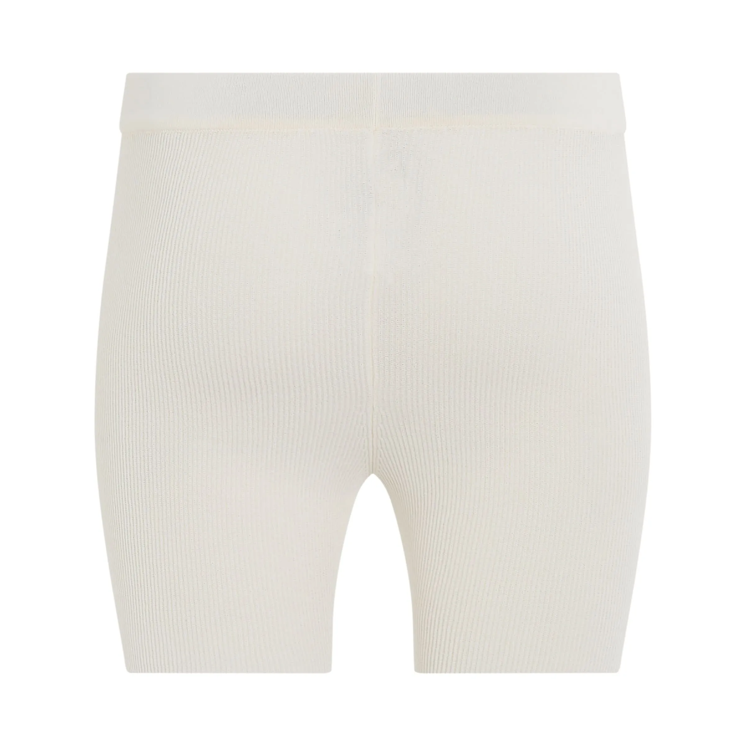 Pralu Charm Logo Knit Short in White