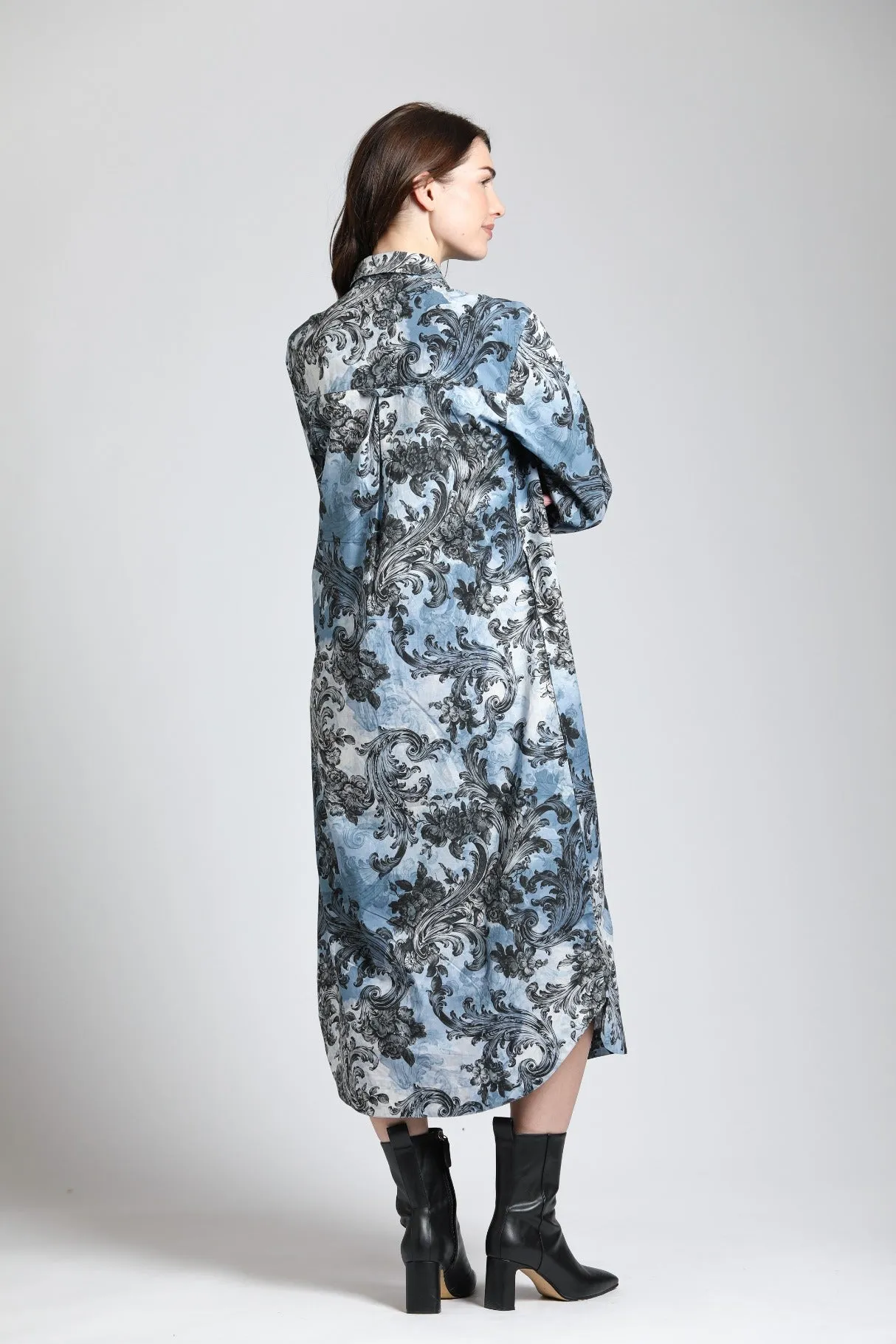 Printed Shirt Dress