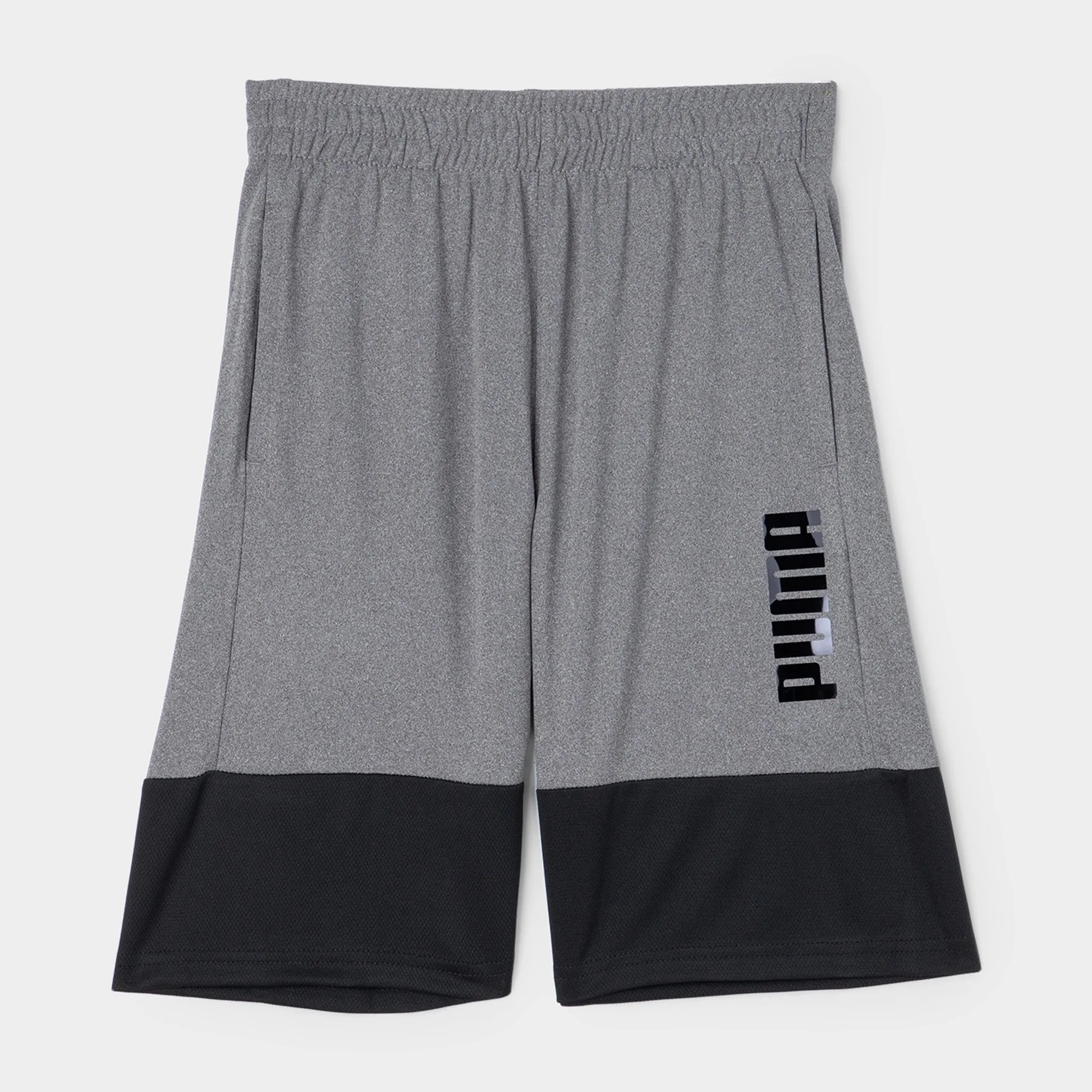 Puma Junior Boys' Power Pack Polyster Interlock / Mesh Shorts / Black