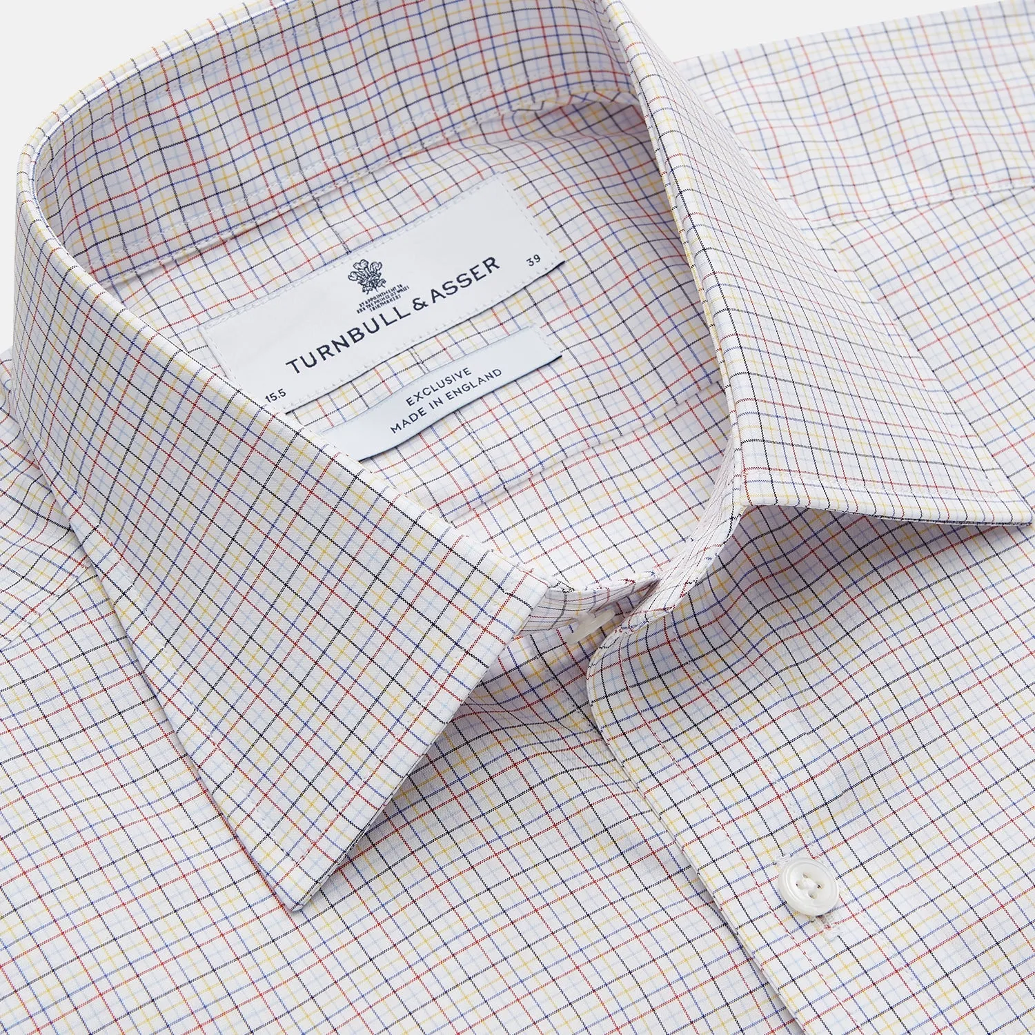 Red Multi Check Regular Fit Mayfair Shirt