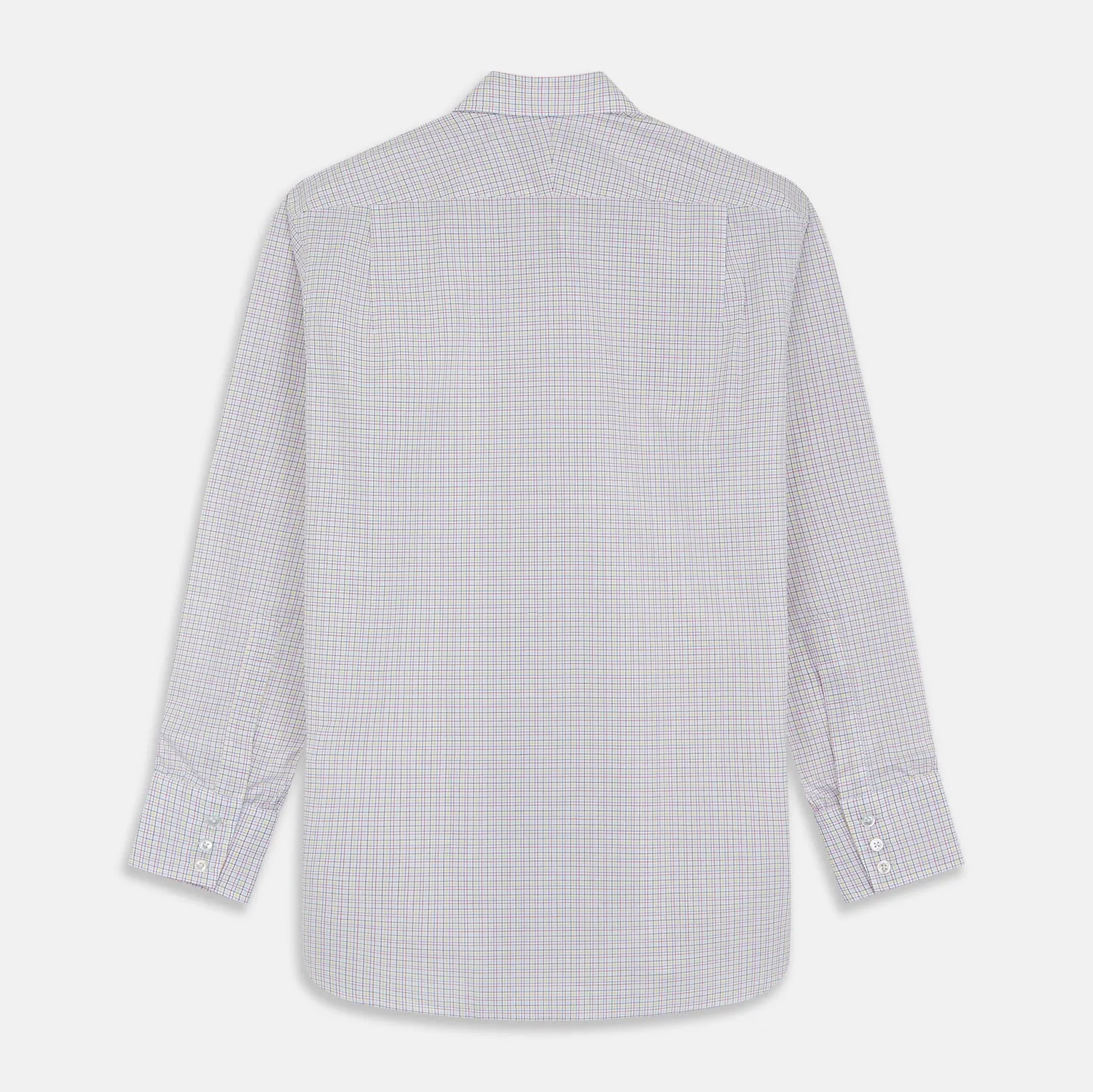 Red Multi Check Regular Fit Mayfair Shirt