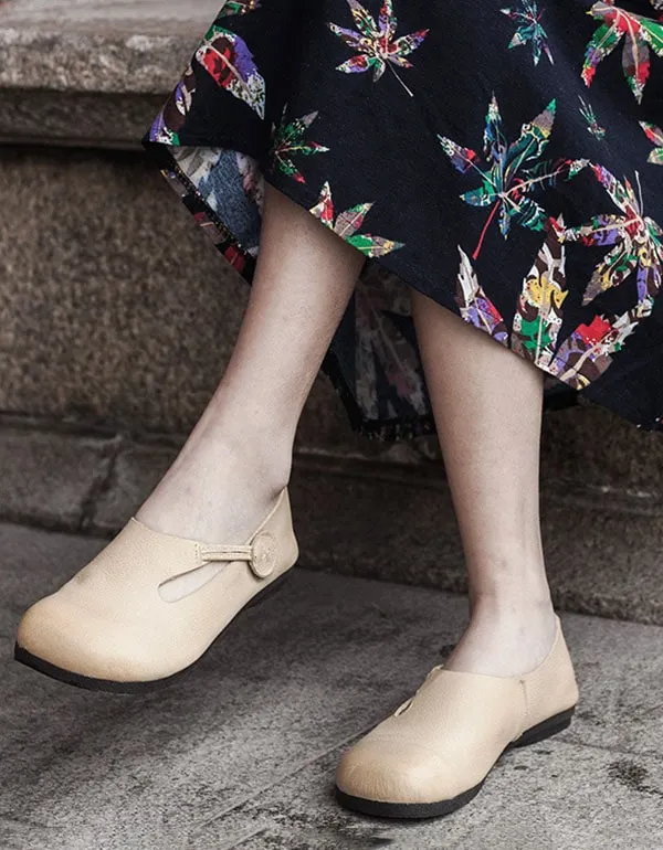 Retro Slip On Comfort Womens Flats