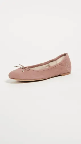Sam Edelman Felicia Dusty Rose Slip On Rounded Closed Toe Flexible Ballet Flat