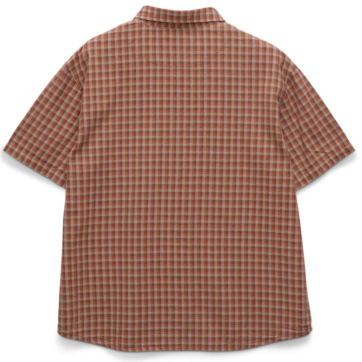 S/Double - Block Check Summer Shirt Rust