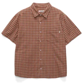 S/Double - Block Check Summer Shirt Rust