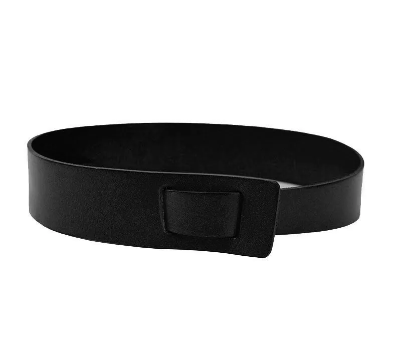 SEAFORTH - Women's Black Genuine Leather Knot Waist belt