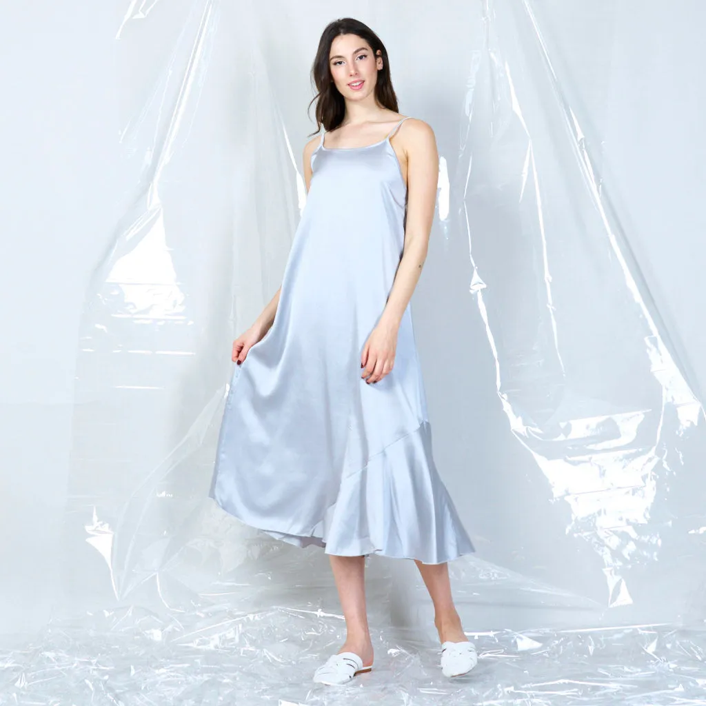 Silky spaghetti strap dress wholesale