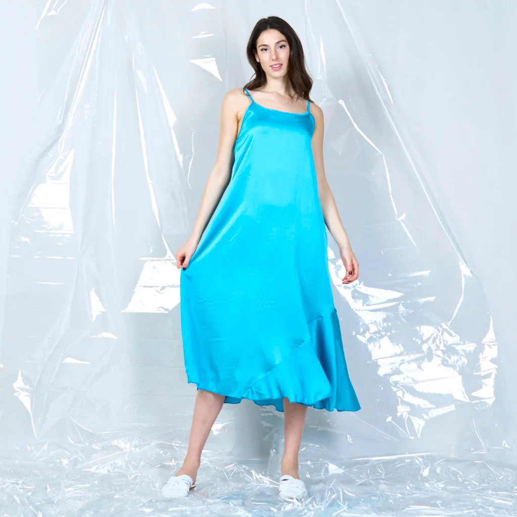Silky spaghetti strap dress wholesale
