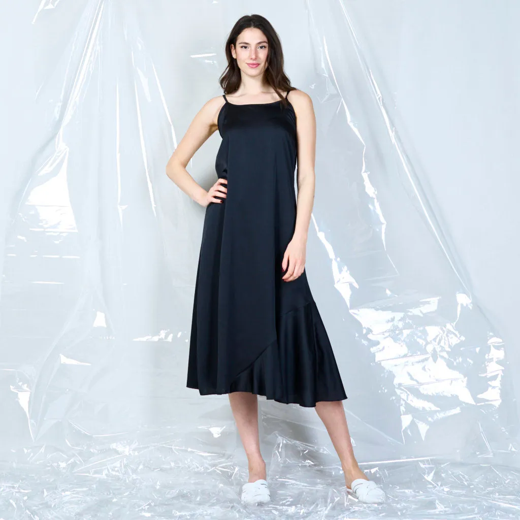 Silky spaghetti strap dress wholesale
