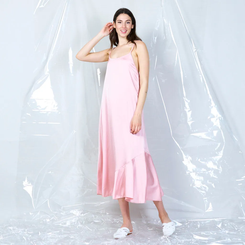 Silky spaghetti strap dress wholesale
