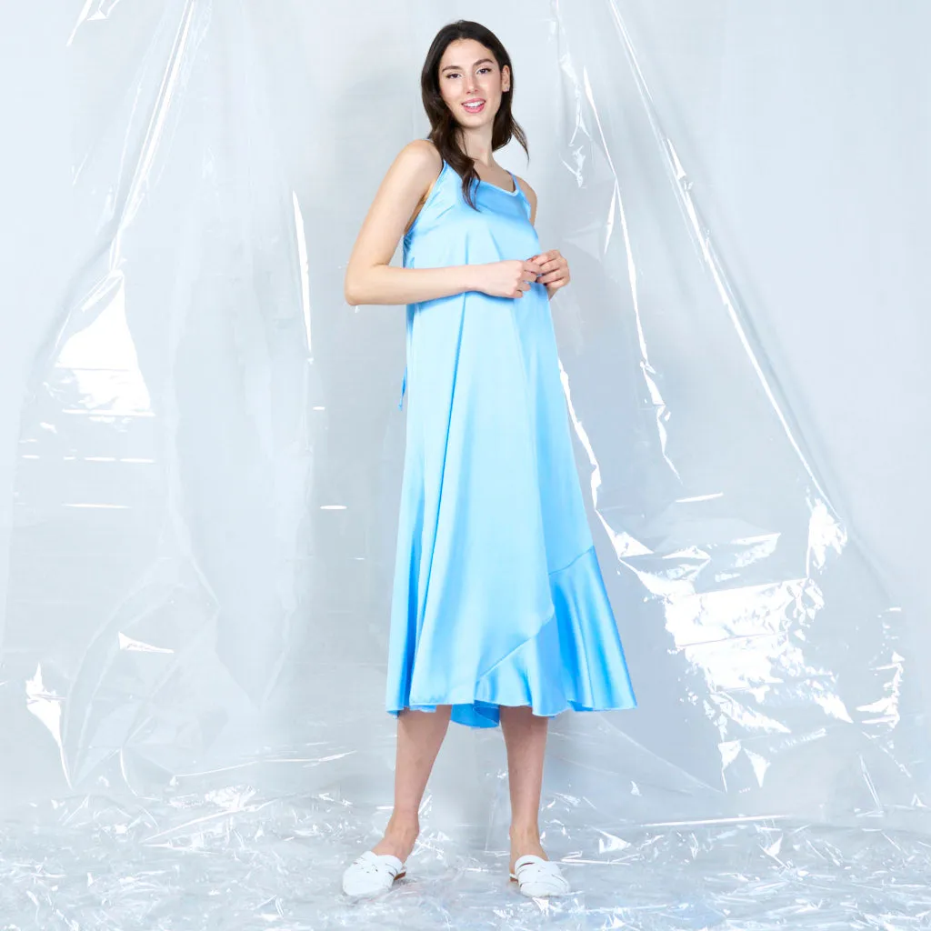 Silky spaghetti strap dress wholesale