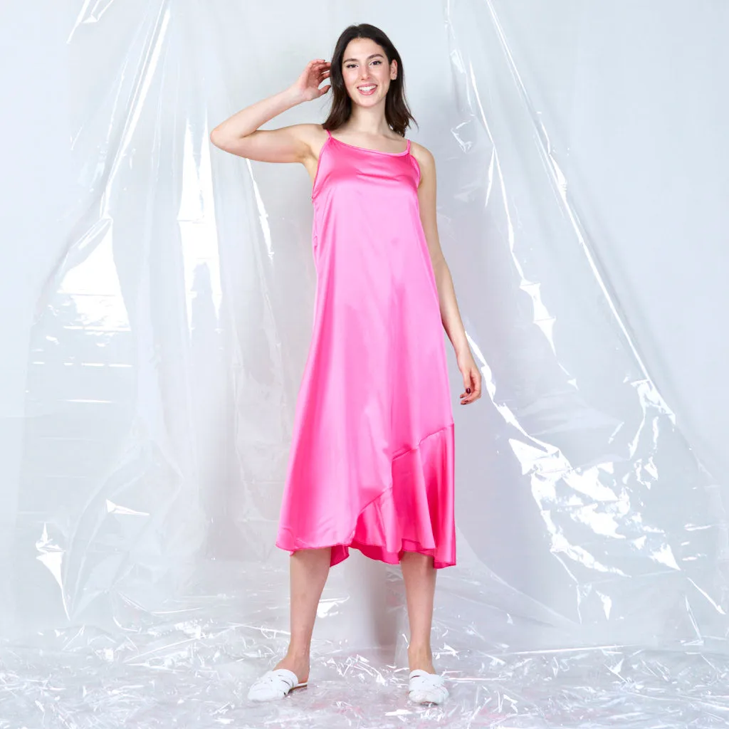 Silky spaghetti strap dress wholesale