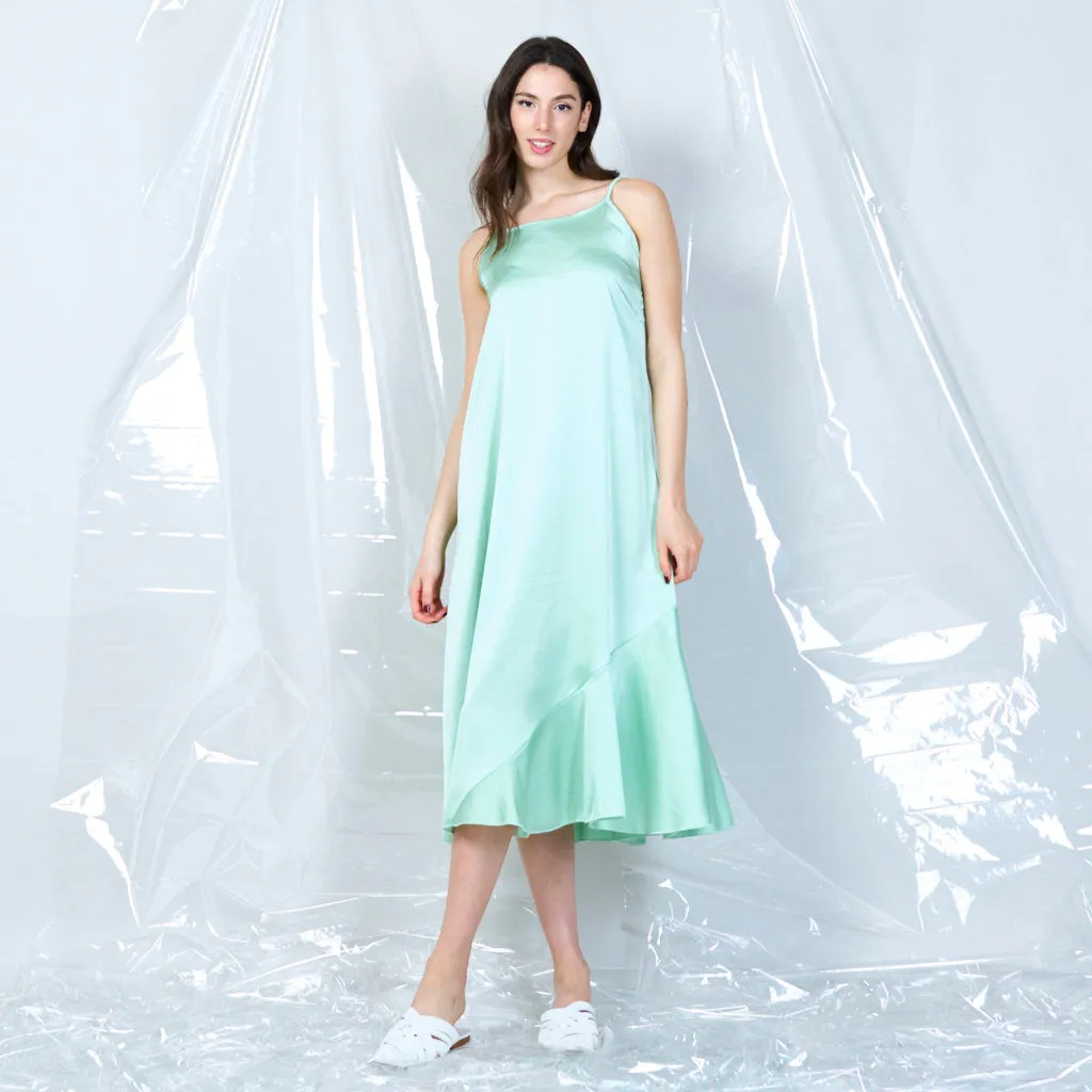 Silky spaghetti strap dress wholesale