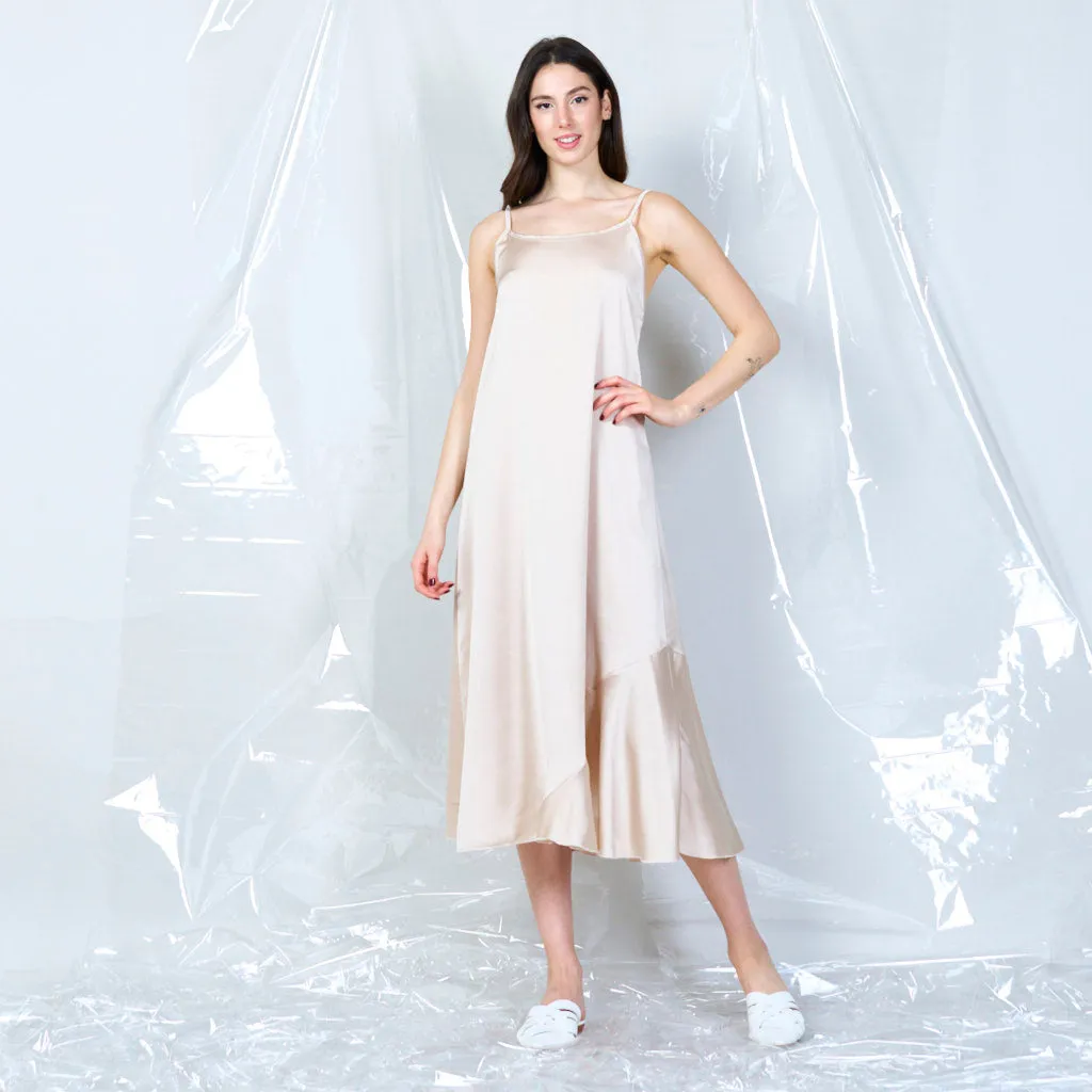 Silky spaghetti strap dress wholesale