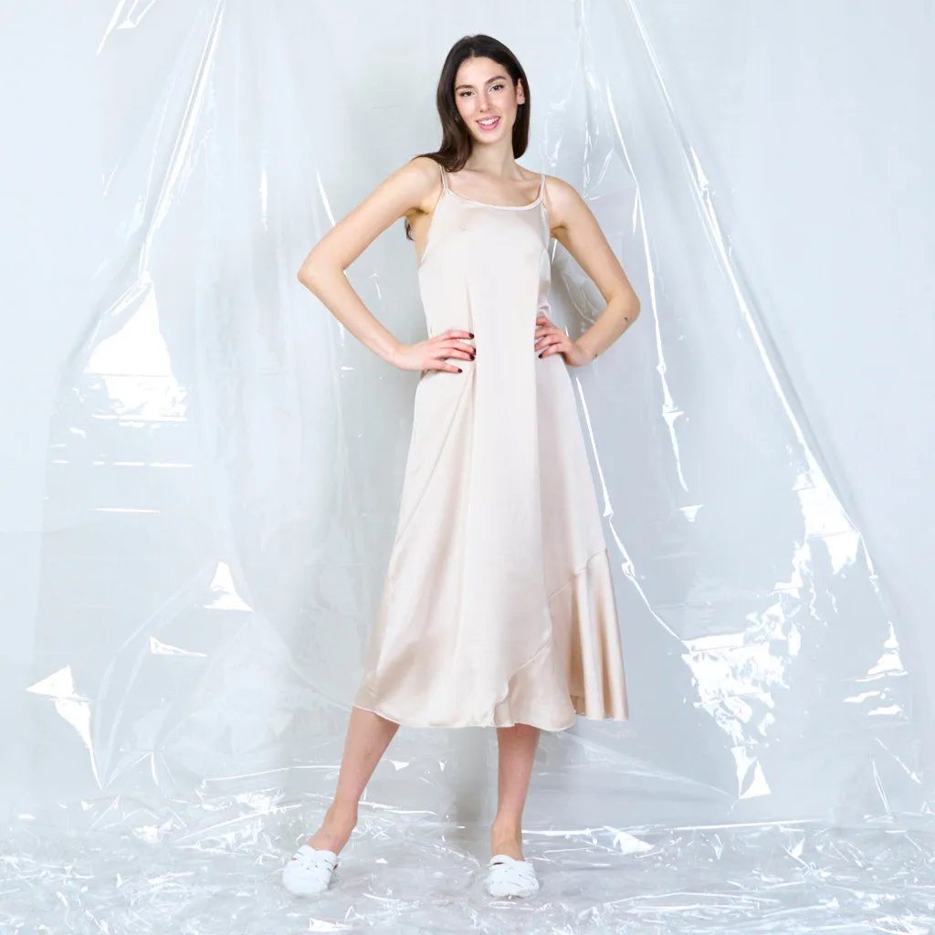 Silky spaghetti strap dress wholesale