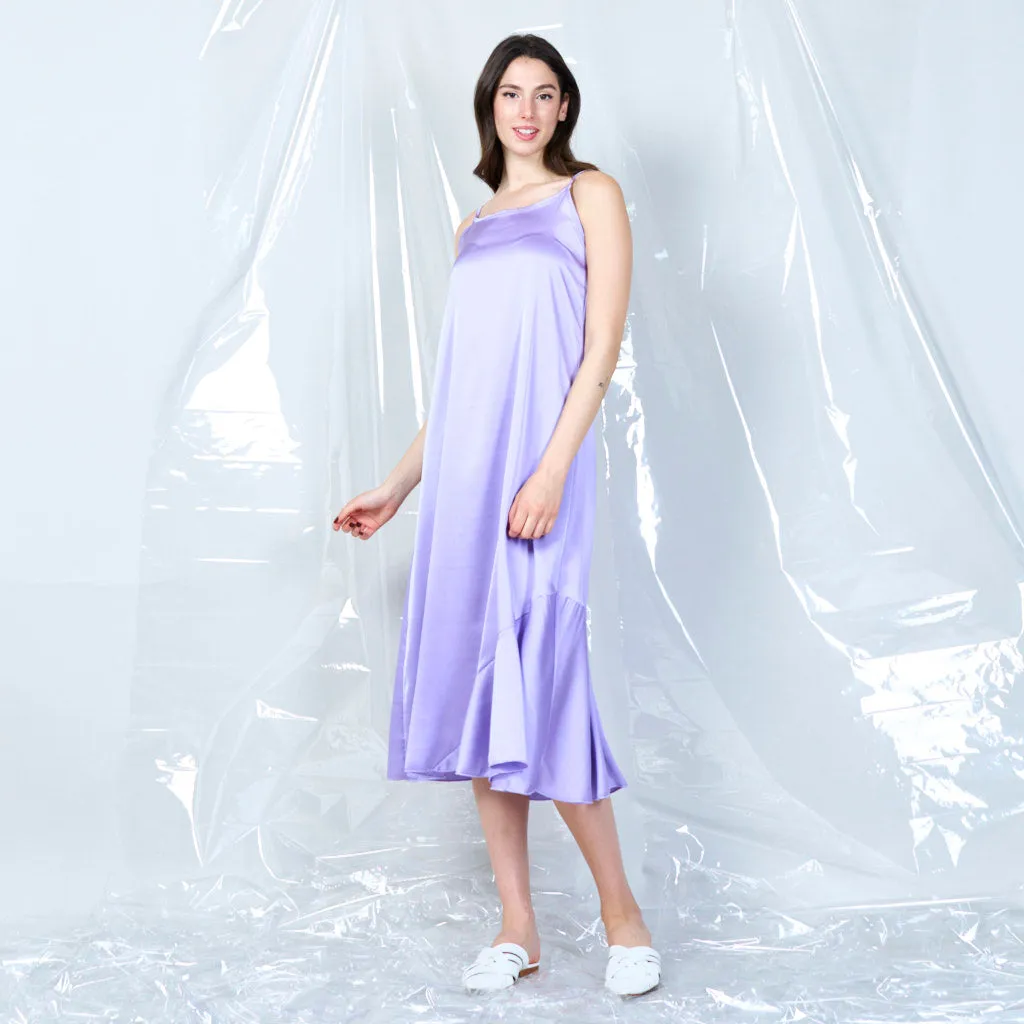 Silky spaghetti strap dress wholesale