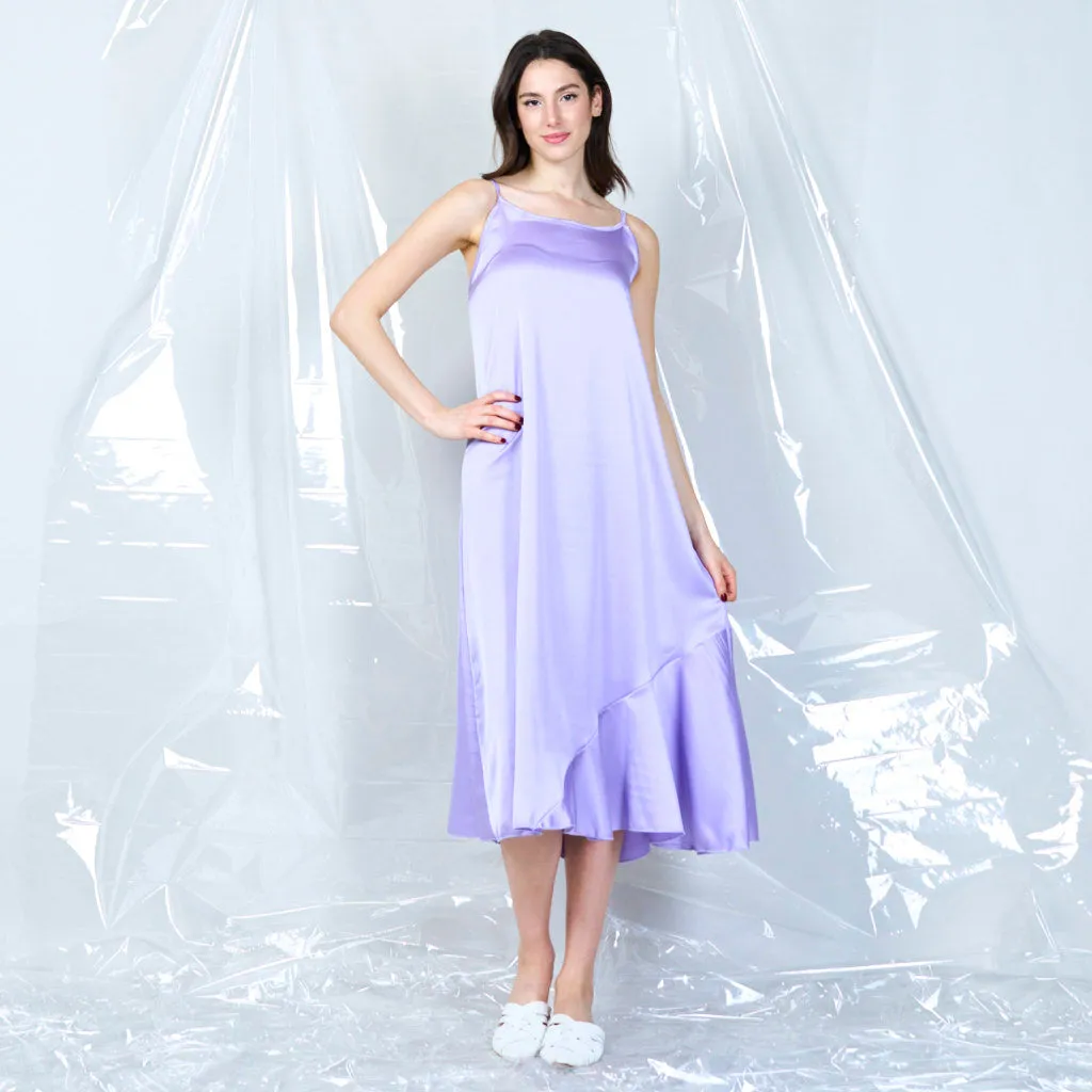 Silky spaghetti strap dress wholesale
