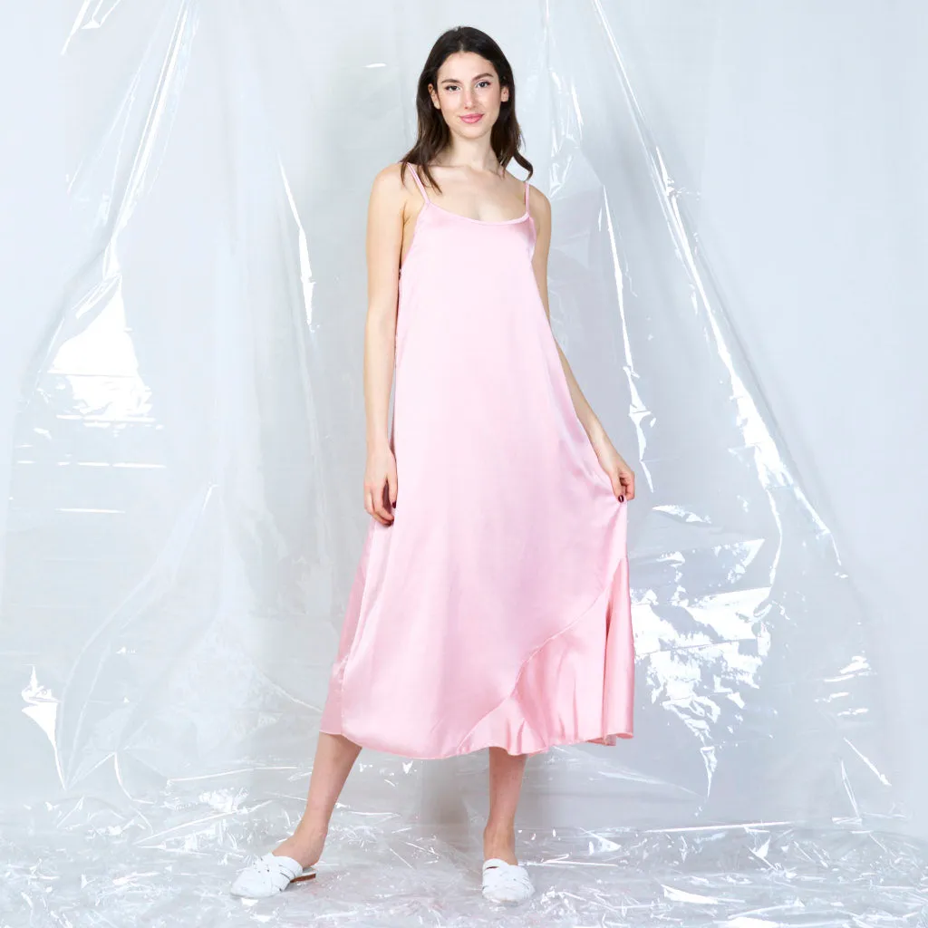 Silky spaghetti strap dress wholesale