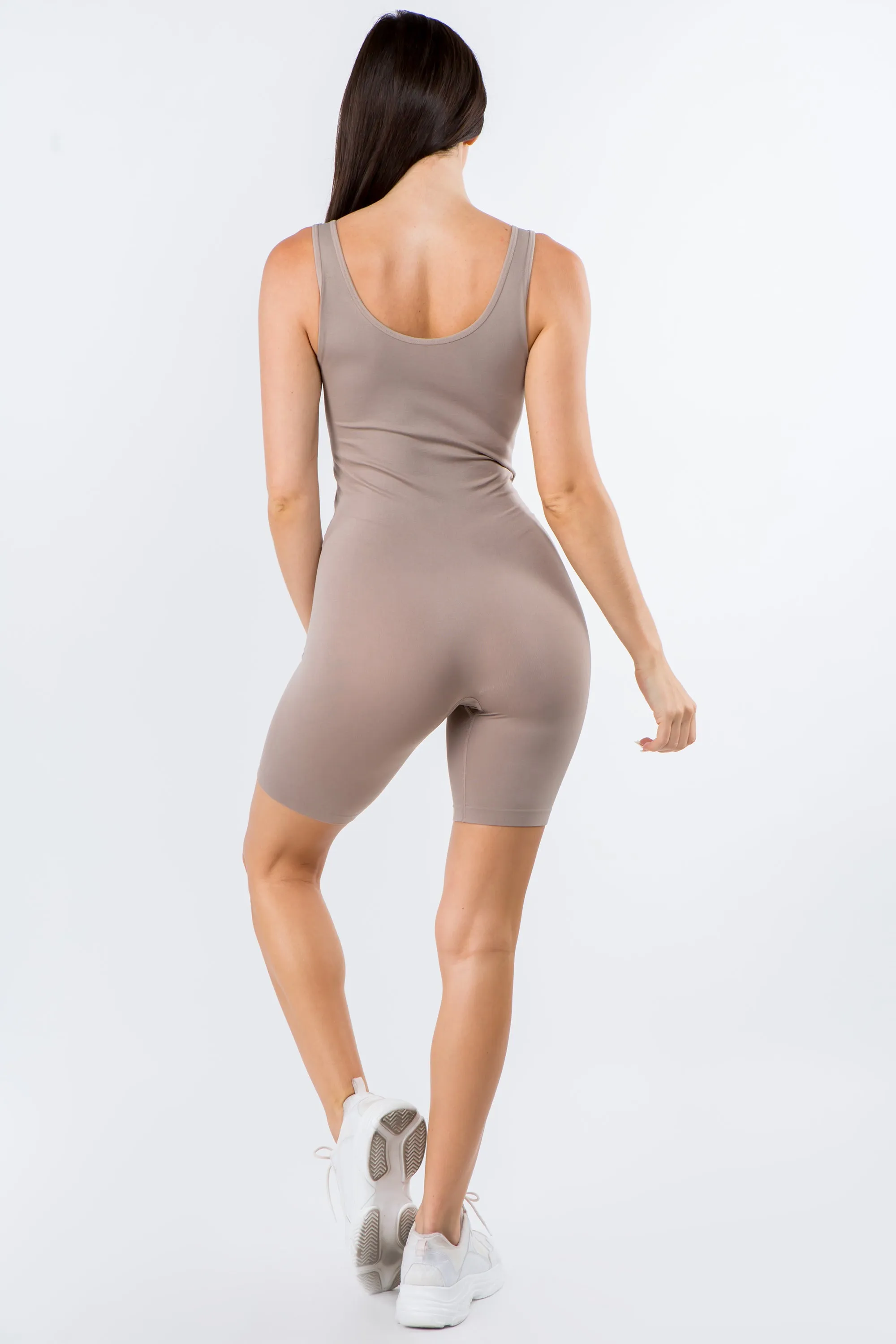 Sporty Babe Seamless Biker Shorts Romper