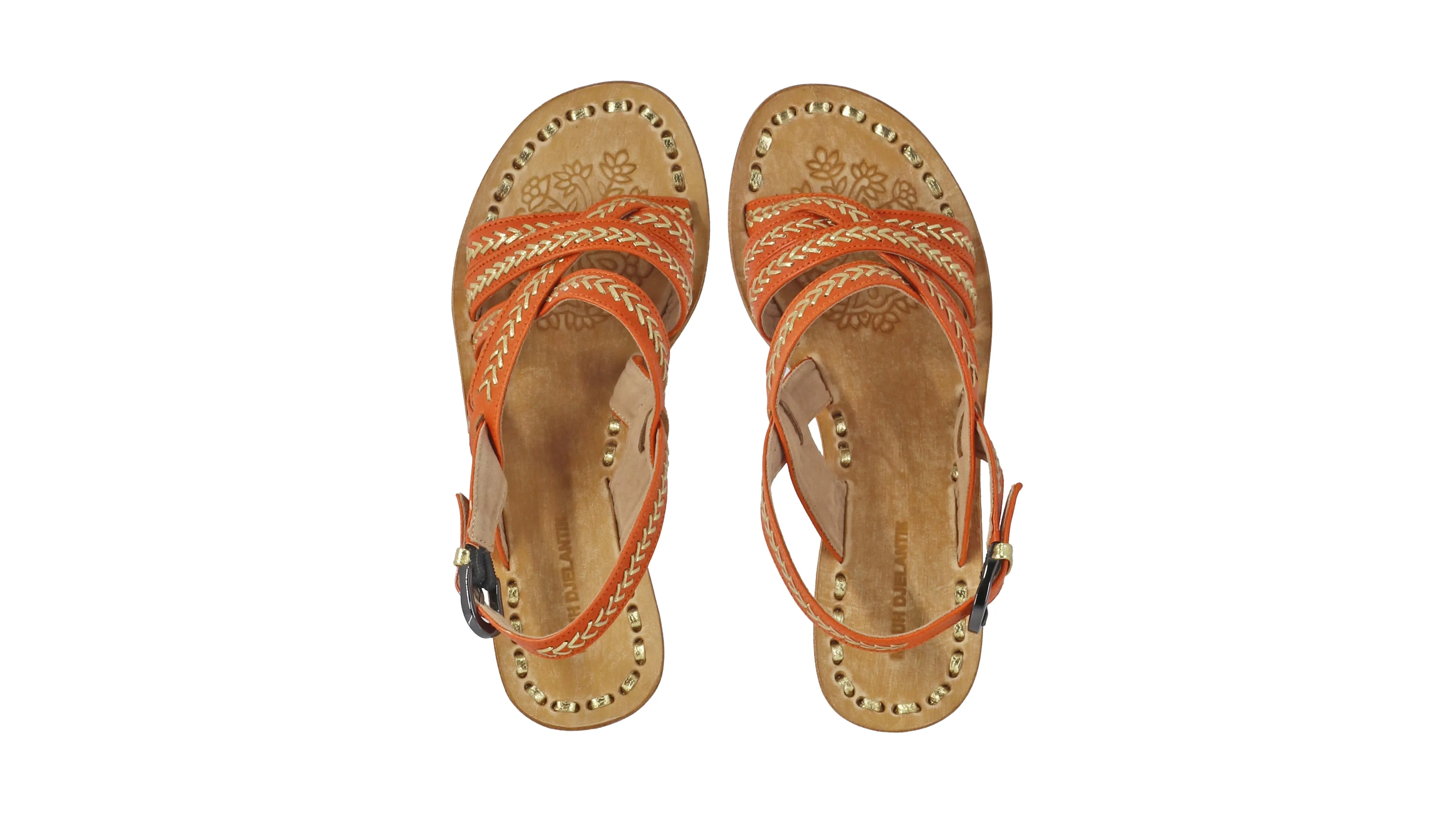 Tiwi 35mm Wedges - Orange & Gold