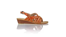 Tiwi 35mm Wedges - Orange & Gold
